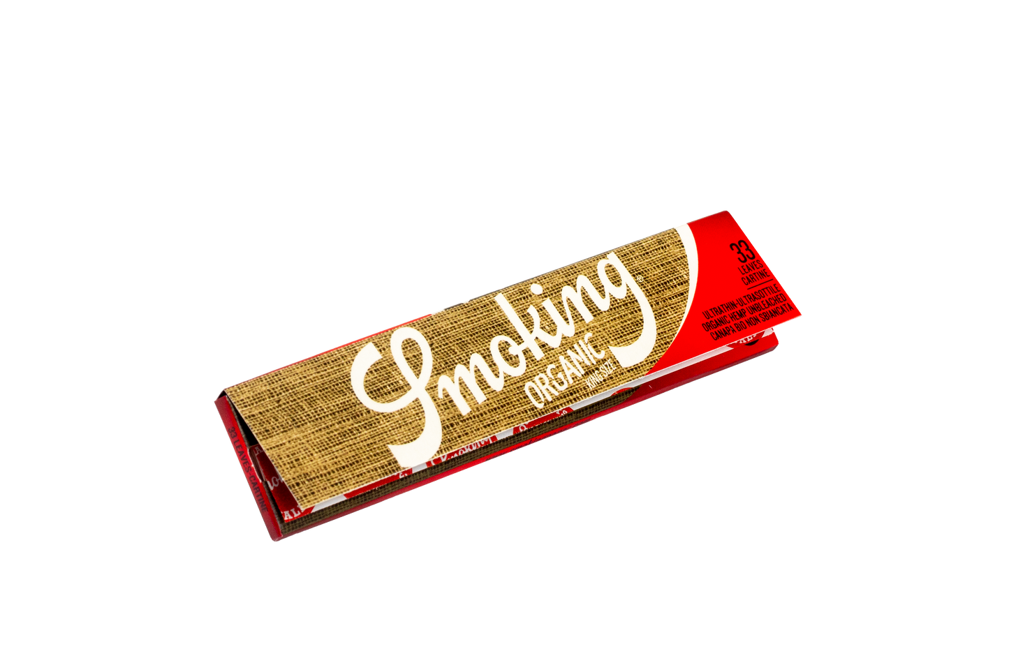 Papel Smoking - Organic King Size - Librito x 33 hojas