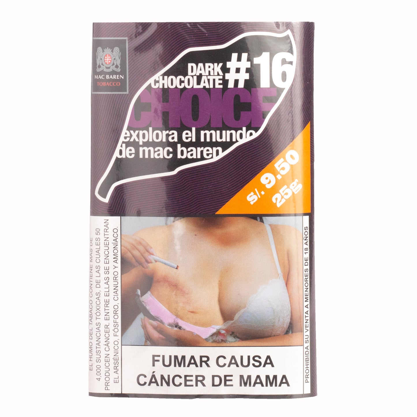 Tabaco Choice - Sabor Chocolate - 25 gr