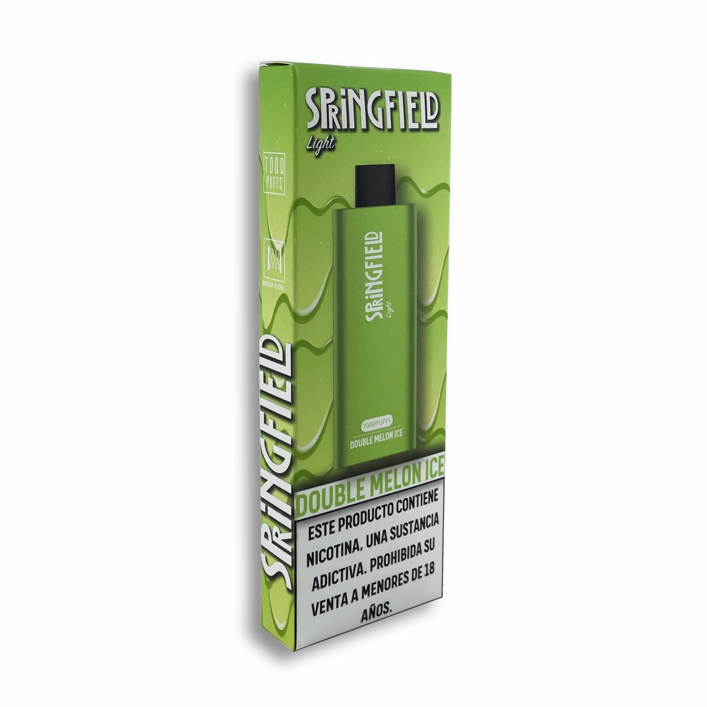 Vape Springfield 7000 puffs - Sabor Double Melon Ice - 1.5% de Nicotina